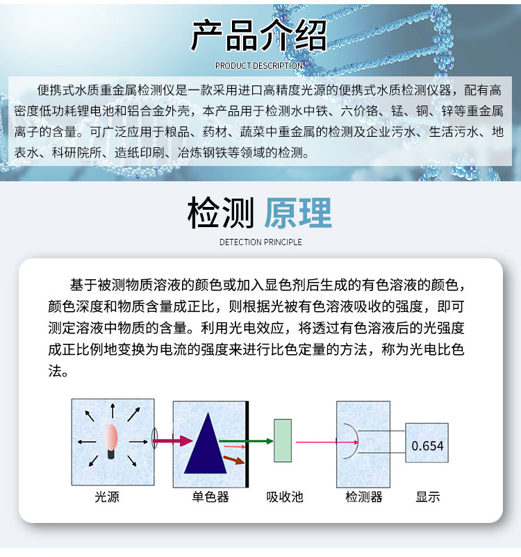 便携式水质重金属检测仪